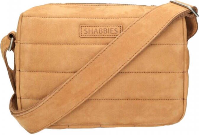 Shabbies Amsterdam Crossbody Nubuck Leather M cognac Damestas