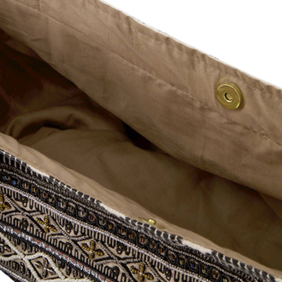 Summum Woman Shopper met borduring en kralendecoratie