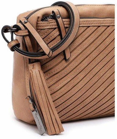Tamaris Schoudertas Julina Echt leer look