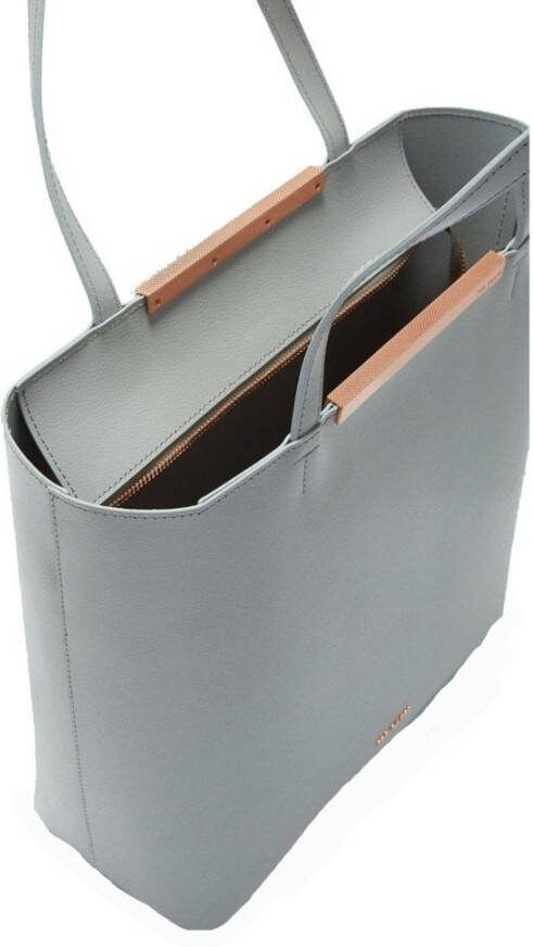 Ted Baker Hand/schoudertas(leer/kunstleer)melisa core leather large shopper 148368grey 0
