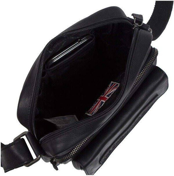 Chesterfield Leren Schoudertas Bath Black