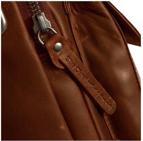 Chesterfield Leren Schoudertas Bath Cognac