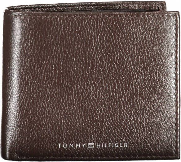 Tommy Hilfiger Portemonnee TH DOWNTOWN CC FLAP AND COIN van echt leer
