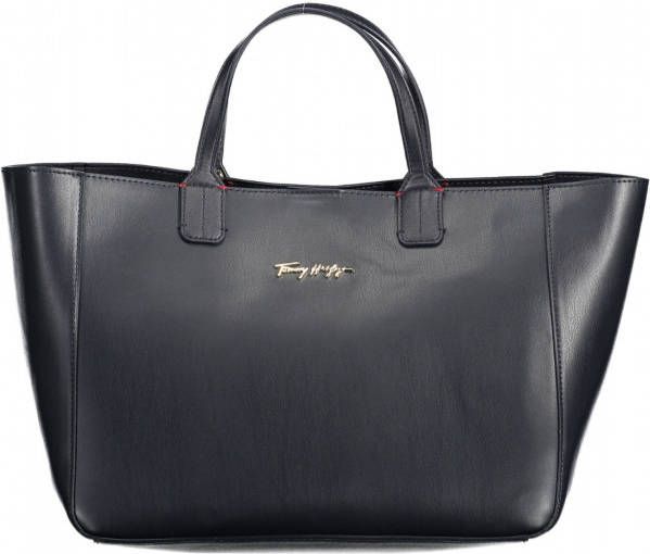 Tommy Hilfiger Shopper ICONIC TOMMY SATCHEL met modieuze textielen schouderriem