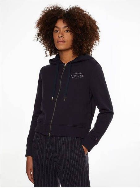 Tommy Hilfiger Capuchonsweatvest REG NEW BRANDED ZIP UP HOODIE met trekkoord