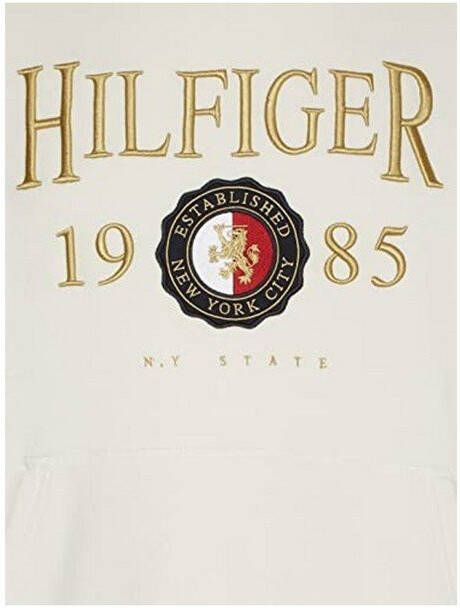 Tommy Hilfiger Herren Hoodie Icon Crest , Wit, Heren