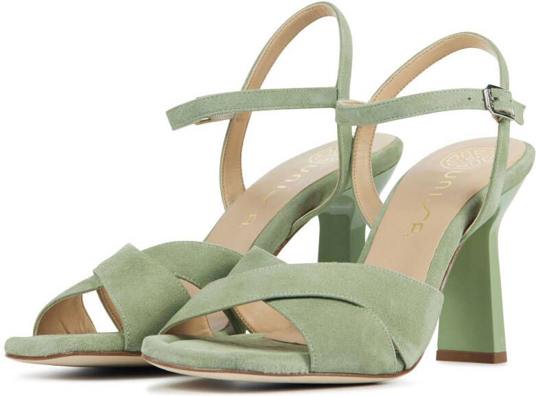 Unisa Solce suède sandalettes lichtgroen