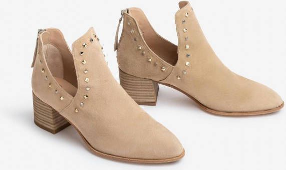 Unisa Enkellaarsjes Beige Dames
