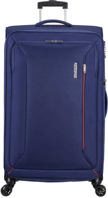 American Tourister Hyperspeed Spinner 80 TSA Exp combat navy Zachte koffer