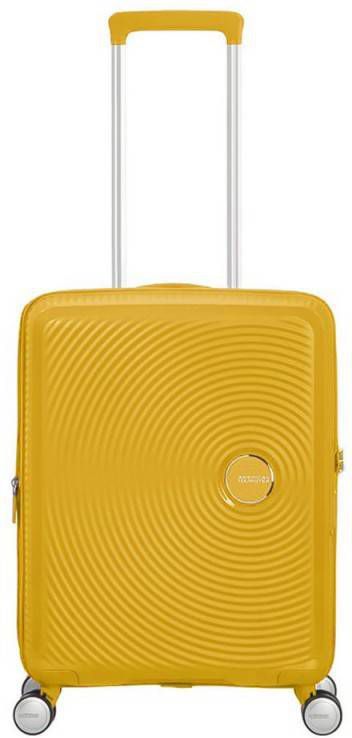 American Tourister Soundbox Spinner 55 Expandable golden yellow Harde Koffer