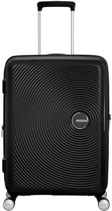 American Tourister Soundbox Spinner 67 Expandable bass black Harde Koffer