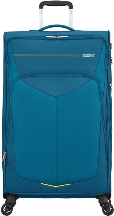 American Tourister Summerfunk Spinner 79 Expandable teal Zachte koffer