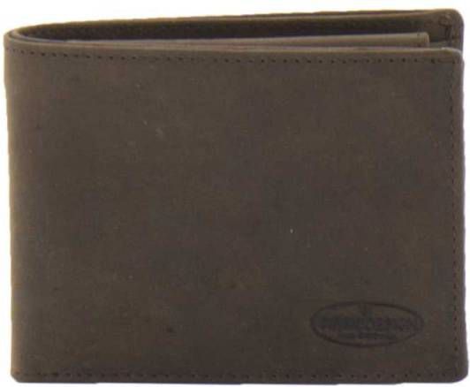 Bear Design Dark Nature Billfold brown2 Heren portemonnee