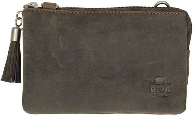 Bear Design Dark Nature Clutch brown Damestas