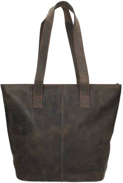 Bear Design Dark Nature Shopper brown Damestas