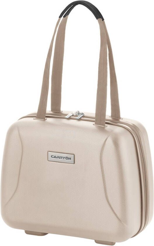 CarryOn 'Skyhopper' Beautycase Make up Koffer Luxe Toilettas Cijferslot Champagne