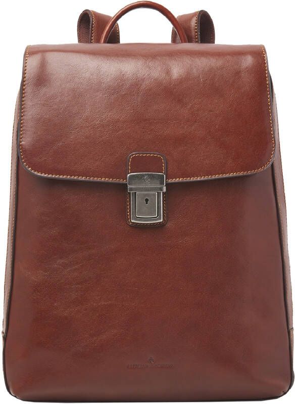 Castelijn & Beerens Laptop schoudertas Guus Laptop Backpack 15.6 Inch + Tablet Bruin