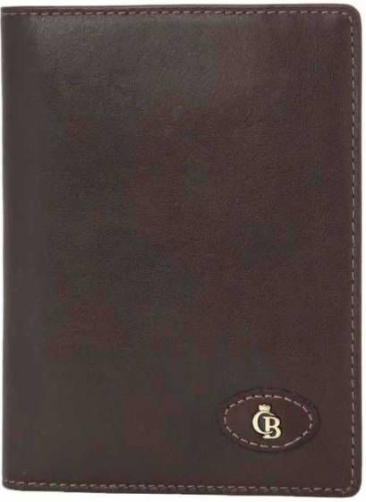 Castelijn & Beerens Bi fold portemonnees Gaucho Passport Etui Donkerbruin