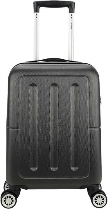 Decent Neon Fix Trolley 55 antraciet Harde Koffer