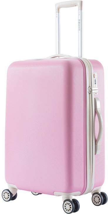 Decent Star Maxx Trolley 66 pastel pink Harde Koffer