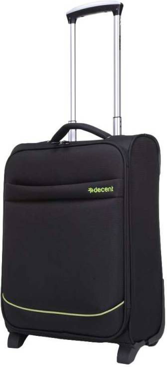 Decent Super Light Trolley 50 zwart Zachte koffer