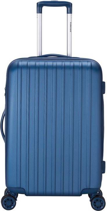 Decent Tranporto One Trolley 66 donker blauw Harde Koffer