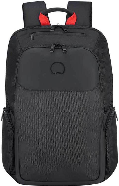 Delsey Parvis Plus Compartments Laptop Backpack 15.6&apos, &apos, black backpack