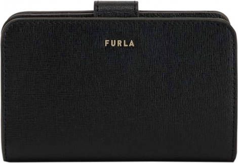 Furla Ritsportemonnees Babylon M Compact Wallet Zwart
