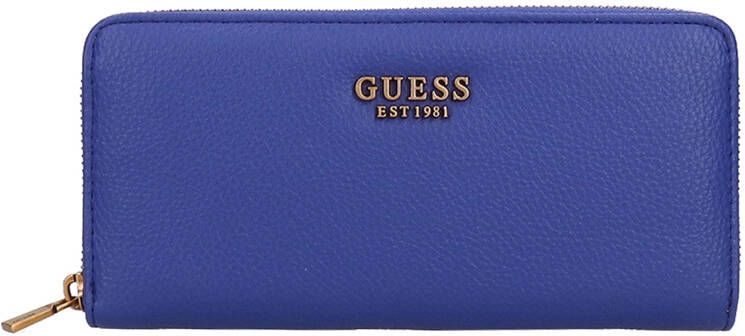 Guess Zed Slg Large Zip Around violet Dames portemonnee