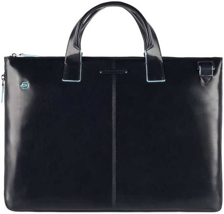 Piquadro Blue Square Expandable Slim Computer Bag 15.6" night blue