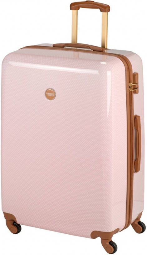 Princess Traveller Trendy Dots Large pink Harde Koffer