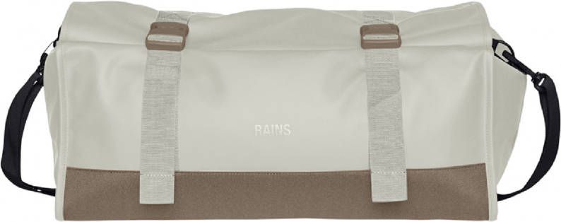 Rains Buckle Rolltop Duffel fossil Weekendtas