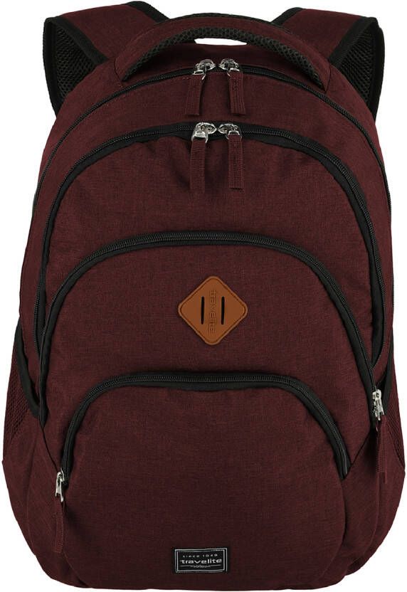 Travelite Basics Backpack Melange bordeaux backpack