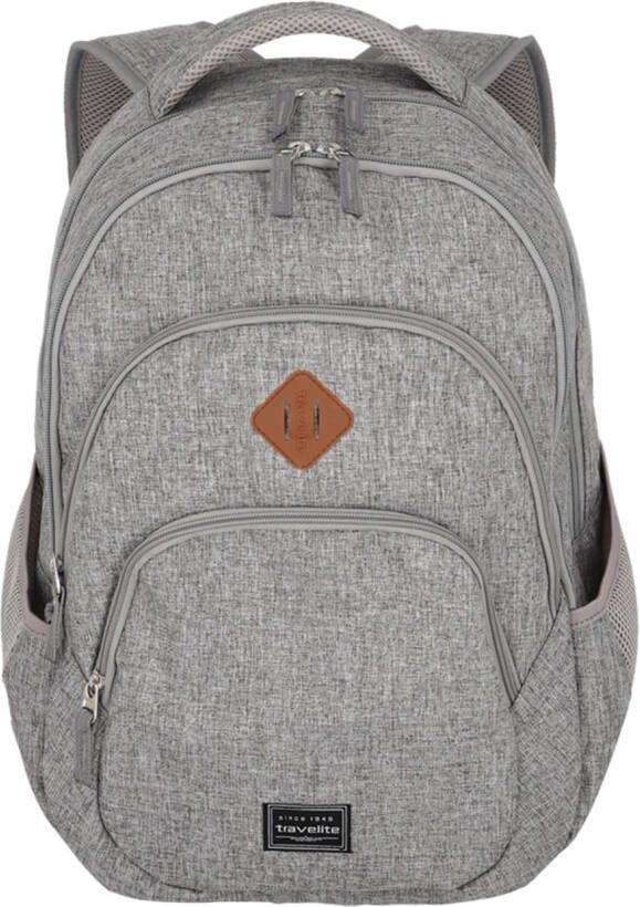 Travelite Basics Backpack Melange light grey backpack