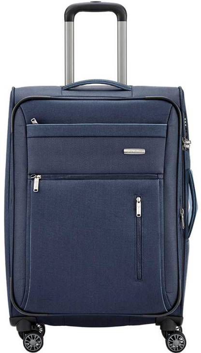 Travelite Capri 4 Wiel Trolley M Expandable navy Zachte koffer