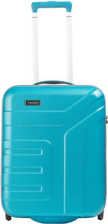 Travelite Vector 2 Wiel Trolley S turquoise Harde Koffer