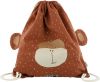 Trixie Mr. Monkey Drawstring Bag brown Kindertas online kopen