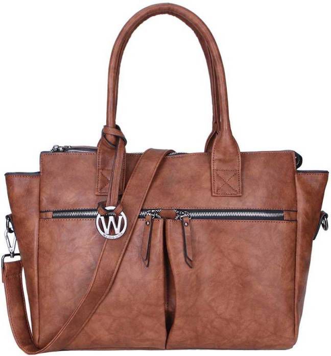 Wimona Catarina Dames laptoptas 15 inch Cognac