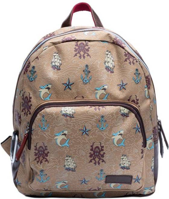 Zebra Trends Boys Rugzak Sailor Tattoo beige Kindertas