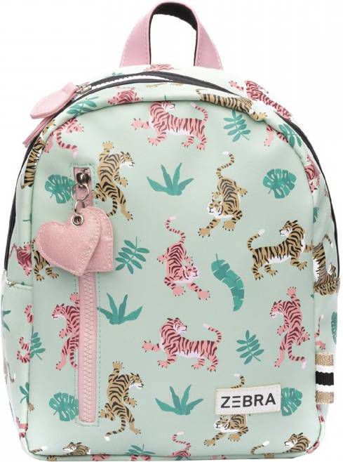 Zebra Trends Girls Rugzak S Mint Tiger Kindertas