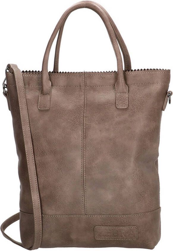 Zebra Trends Zebra Natural Bag Kartel Rits Stone Grey