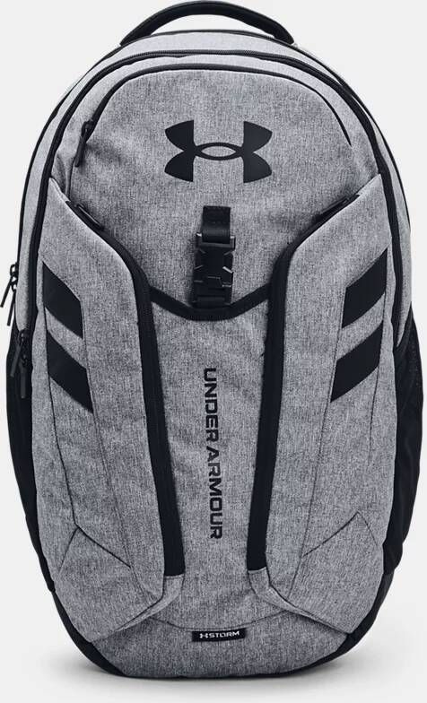 Under Armour Rugzak Hustle Pro Pitch Grijs Medium Heather/Zwart/Zwart
