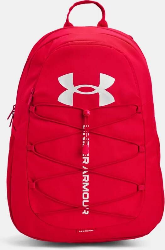 Under Armour Rugzak Hustle Sport Rood/Rood/Metalen Zilver
