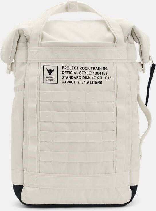 Under Armour Rugzak Project Rock Box Duffle Ivory/Zwart/Zwart