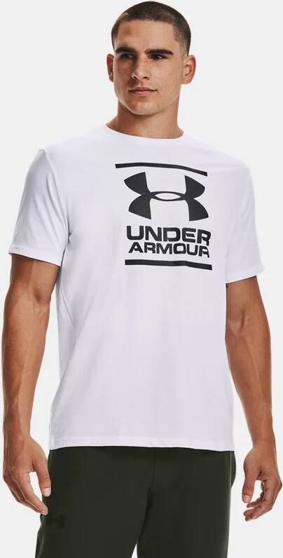 Under Armour Gl Foundation Shortsleeve Tee Heren T Shirts White 60% Katoen, 40% Polyester