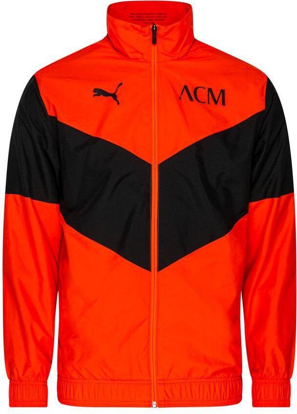PUMA AC Milan Pre Match Trainingsjack 2021 2022 Rood Zwart