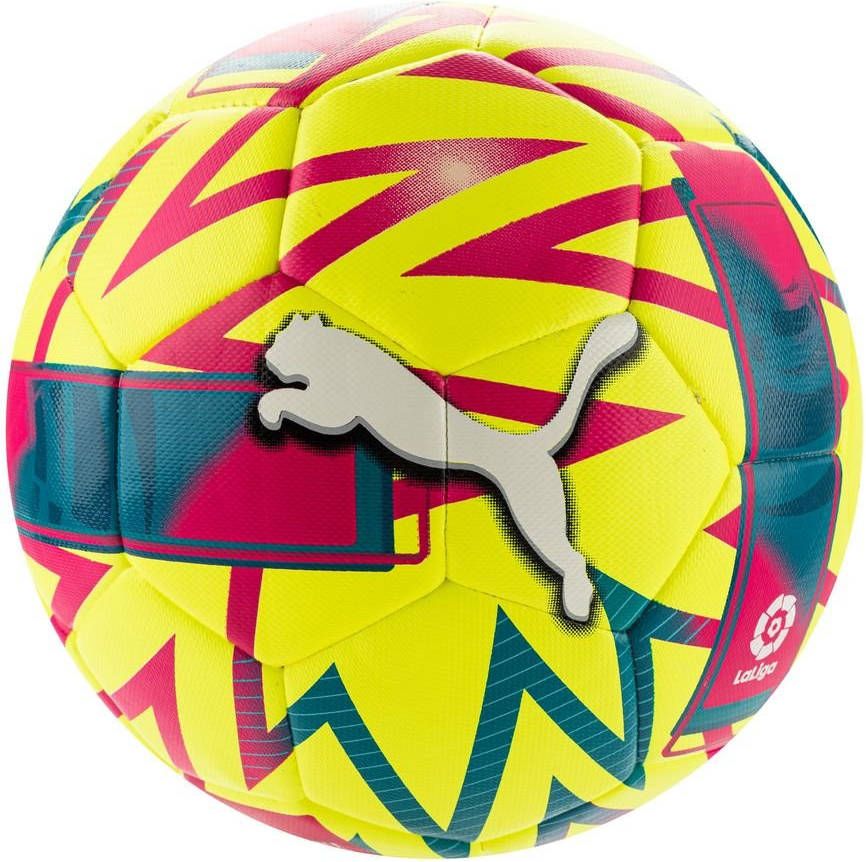 PUMA Voetbal La Liga 1 Hybrid Adrenalina Geel/Paars/Turquoise