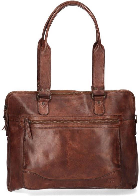 Bear Design Cow Lavato Lia Laptoptas 11" Bruin