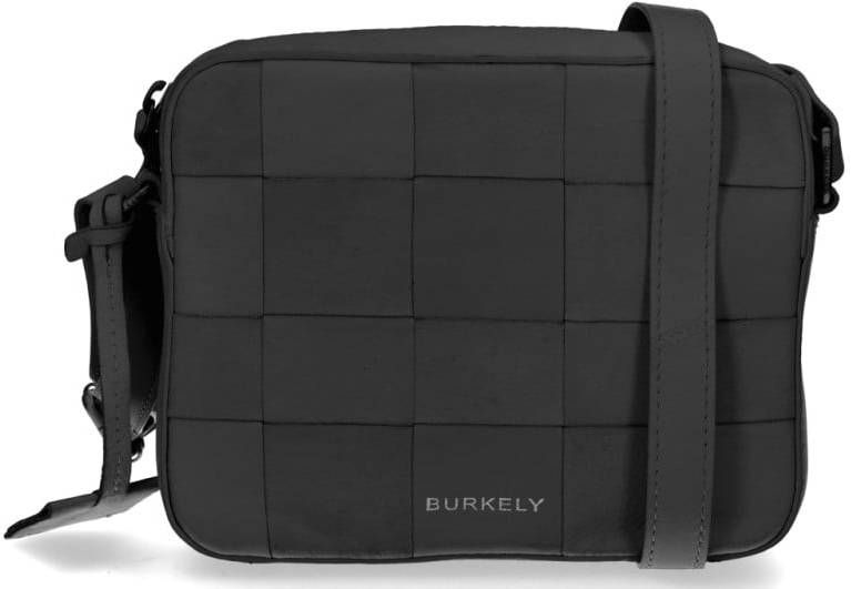Burkely Even Elin schoudertas zwart Leer 472218