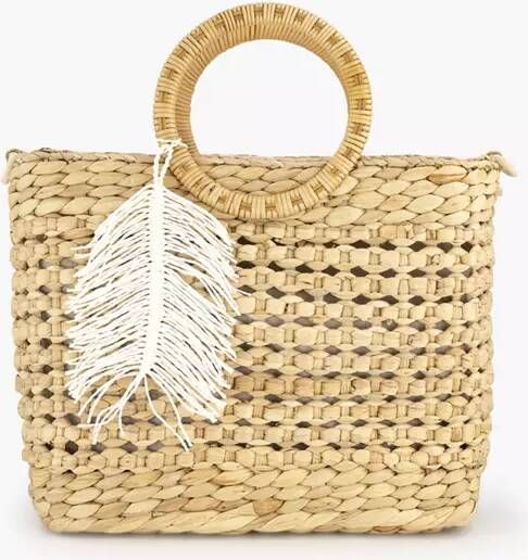 Graceland Beige handtas riet